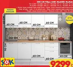 300 CM FİLİPA ANK MODÜLLÜ MUTFAK DOLABI